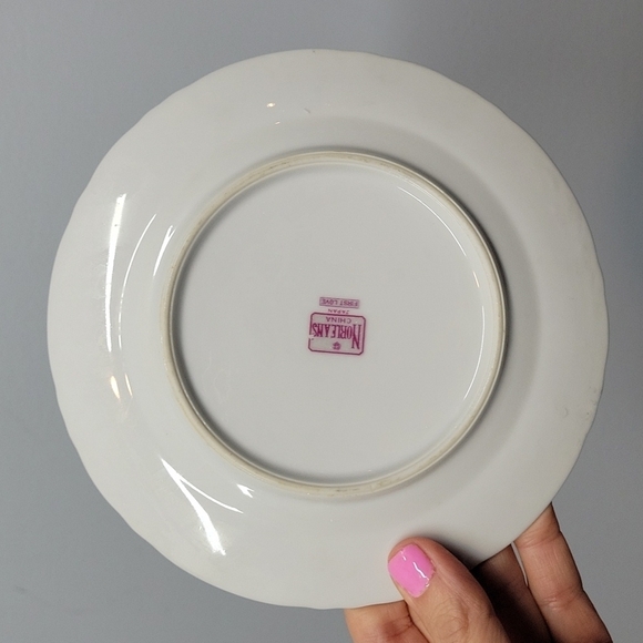 Norleans China Japan. First Love Set of 4 Bread & Butter Plates 6" Vintage - Picture 8 of 12